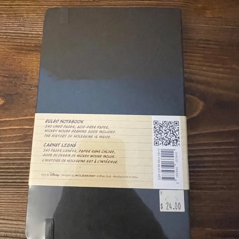 Moleskine Disney Mickey Limited Edition Ruled Notebook Hardcover New Sealed
